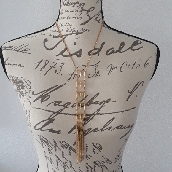 NWOT Icicle Gold Necklace - Picture 2 of 4